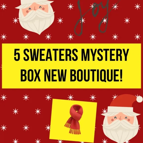 - - All sizes ! - 5 sweaters mystery box