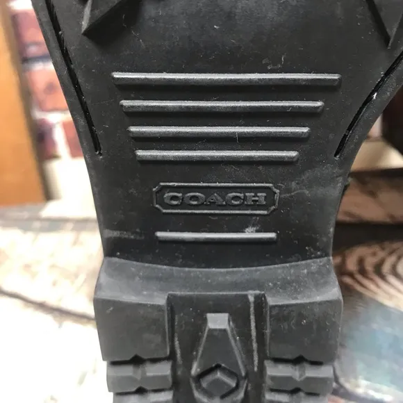 🍀🌸 Coach Black Valentine Leather Boots🌸🍀