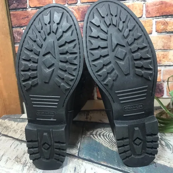 🍀🌸 Coach Black Valentine Leather Boots🌸🍀