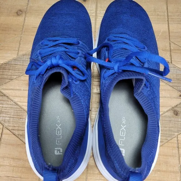 🔥 Footjoy Flex XP Men’s 11.5 M Royal Blue Athletic Spikeless Golf Shoes 56268