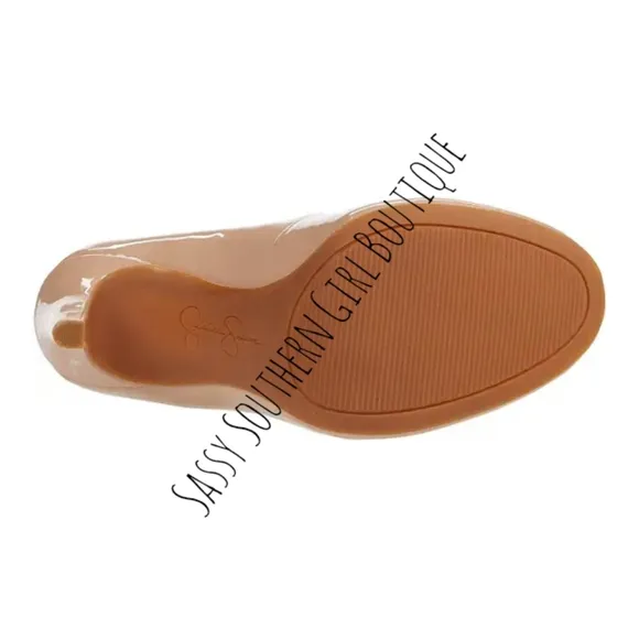 ⭐🆕 Jessica Simpson nude patent leather pumps