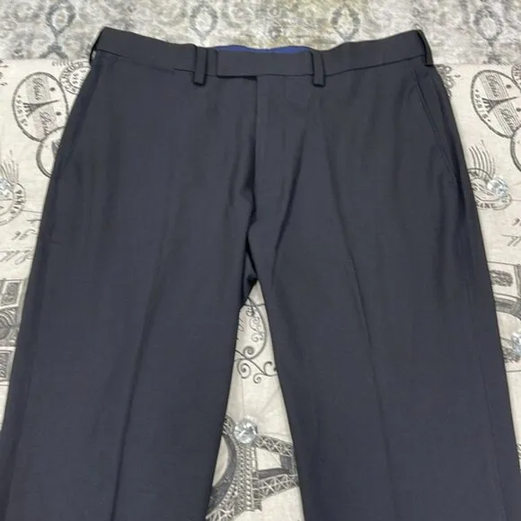 🎁 Louis Raphael Comfort Stretch Stria Slim Fit Flat Front Dress Pant