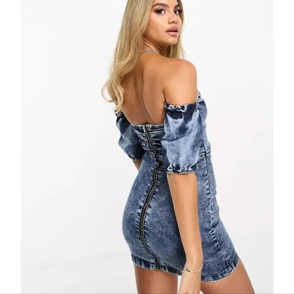 🆕️ Parisian Denim Bardot Dress