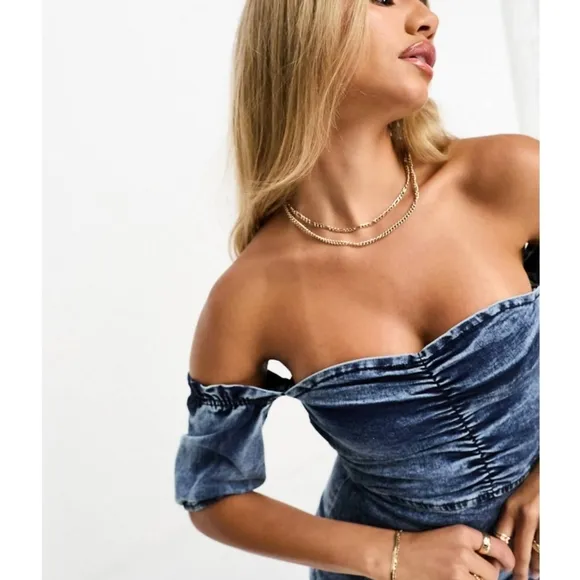🆕️ Parisian Denim Bardot Dress