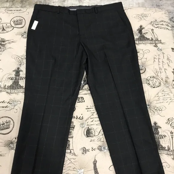 🎁 Perry Ellis Portfolio Slim Fit Dress Pants