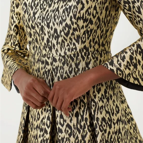 🆕️ 🐆Tuckernuck🐆 - Gold Leopard Mel Dress