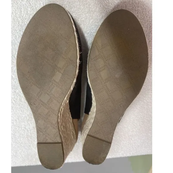 🍓 Vionic Women’s Coralina Comfort Wedge Slingback Espadrilles Size 10 Black