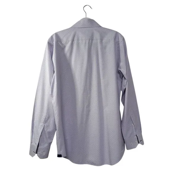 $150‎ ALYNN Mens Evan Slim Fit Purple Dress Shirt Button Up Sz L
