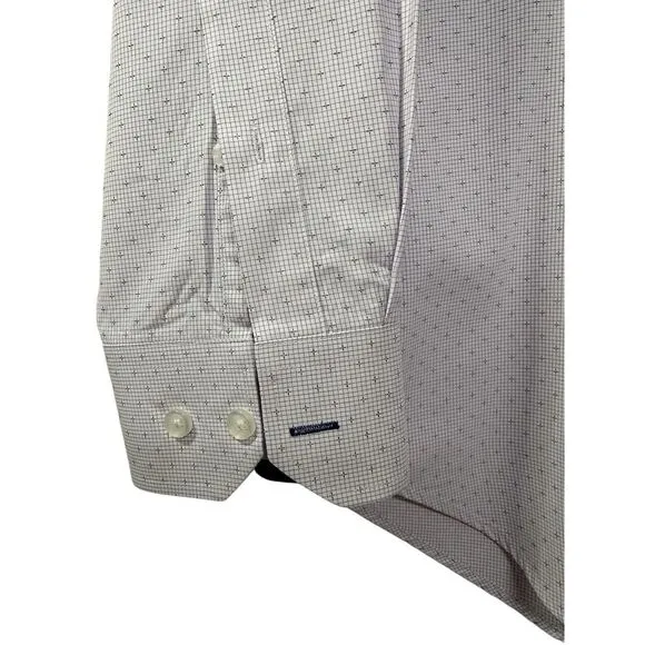 $150‎ ALYNN Mens Evan Slim Fit Purple Dress Shirt Button Up Sz L