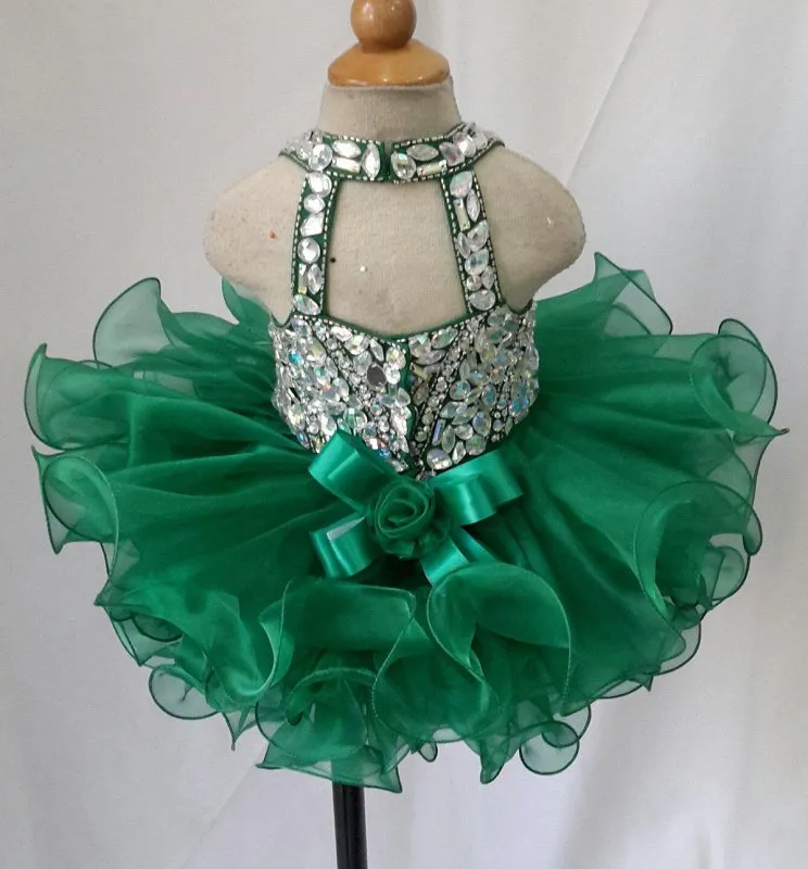 16 color-- Infant/toddler/baby/children/kids glitz Girl's Pageant Dress for birthday,bridal,gift, 1~4T