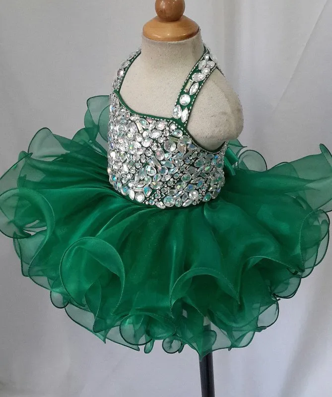 16 color-- Infant/toddler/baby/children/kids glitz Girl's Pageant Dress for birthday,bridal,gift, 1~4T