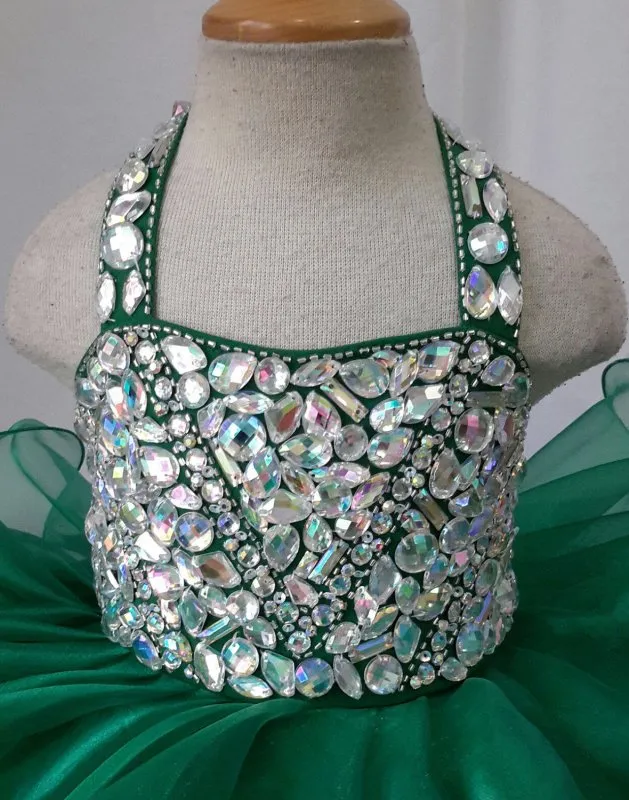16 color-- Infant/toddler/baby/children/kids glitz Girl's Pageant Dress for birthday,bridal,gift, 1~4T