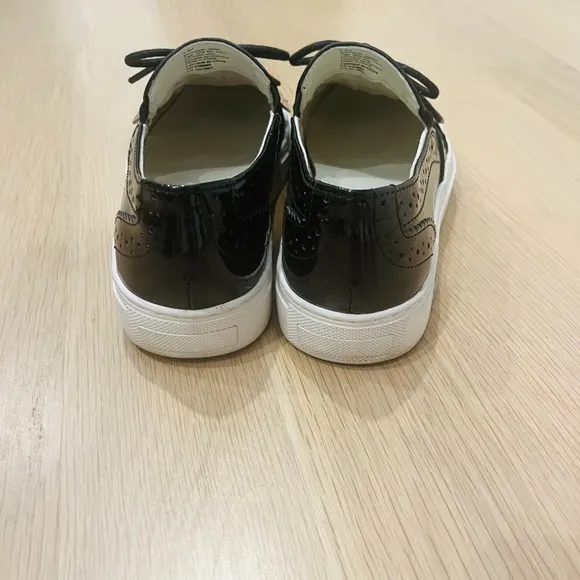 1901 Nordstrom's Kiltie Black Patent Leather Sneaker