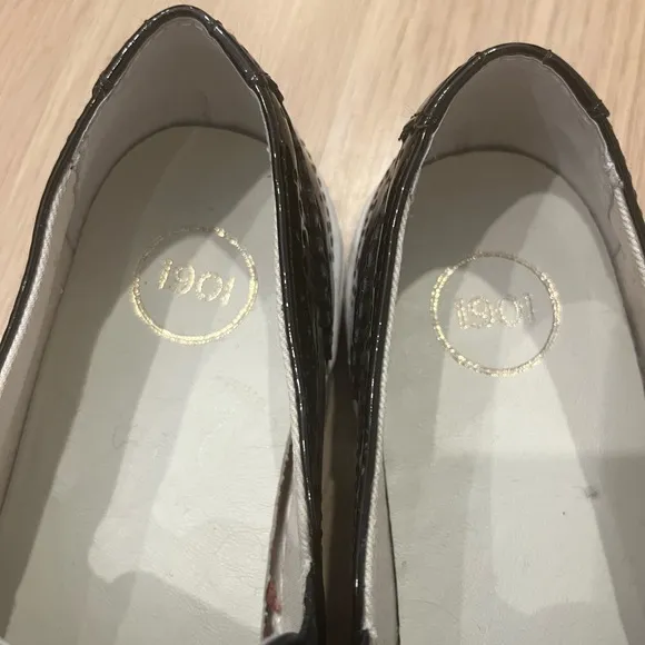 1901 Nordstrom's Kiltie Black Patent Leather Sneaker