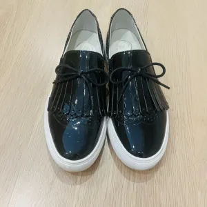 1901 Nordstrom's Kiltie Black Patent Leather Sneaker