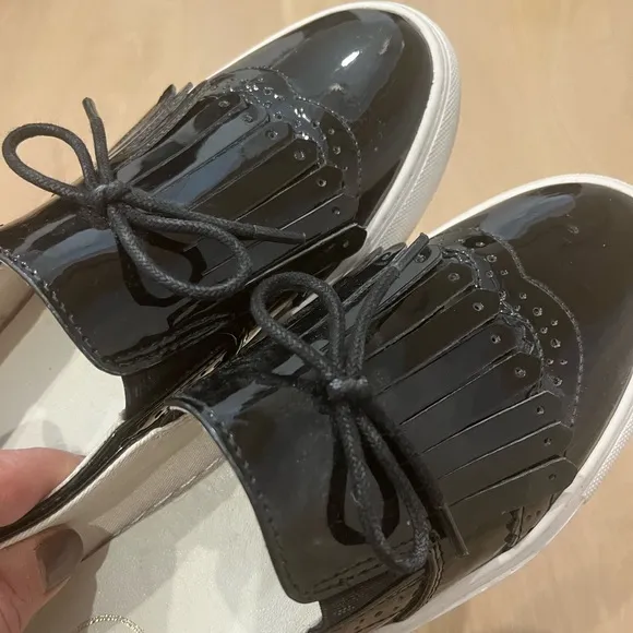 1901 Nordstrom's Kiltie Black Patent Leather Sneaker