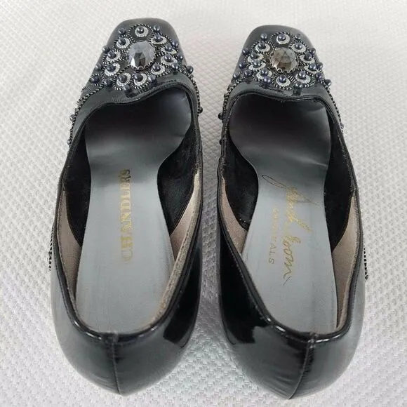 1950s Chandlers French Room Originals Black Patent Leather Shoes Size 6