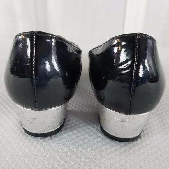 1950s Chandlers French Room Originals Black Patent Leather Shoes Size 6