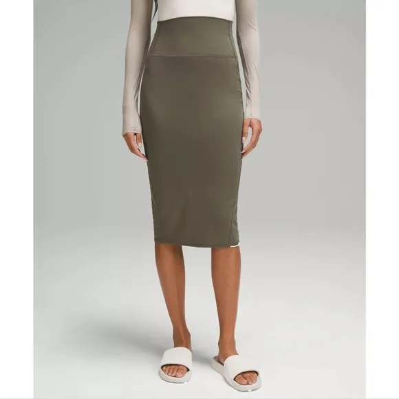 2- Lululemon Nulu High Rose Slim fit midi skirts. Size 10