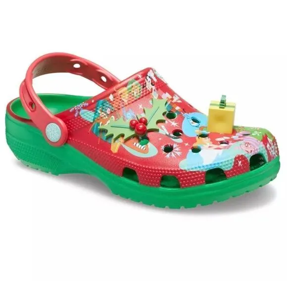 2023 Mickey Mouse &amp; Friends Holiday Christmas CROCS Shoes Disney NWT M4 M5 M6 M8