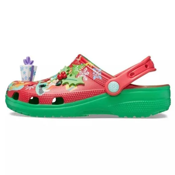 2023 Mickey Mouse &amp; Friends Holiday Christmas CROCS Shoes Disney NWT M4 M5 M6 M8