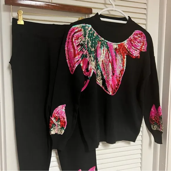 2PC Knit Sequins Gem! NEW!!!