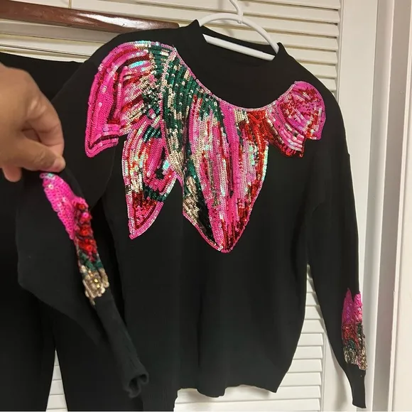 2PC Knit Sequins Gem! NEW!!!