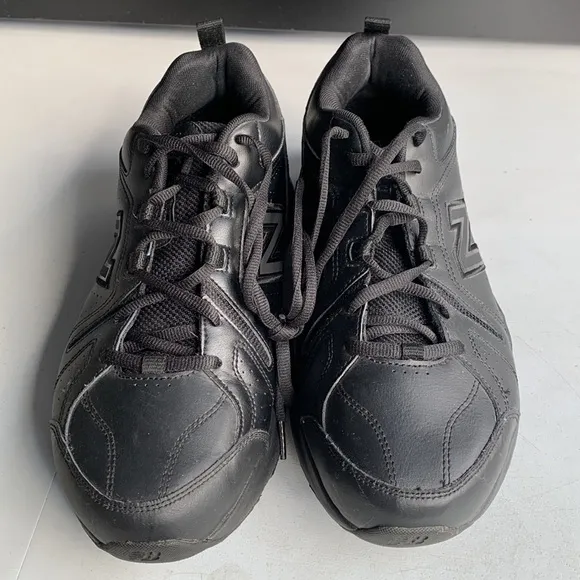 375 New‎ Balance Slip Resistant Black Leather Shoes Men’s Size 10.5
