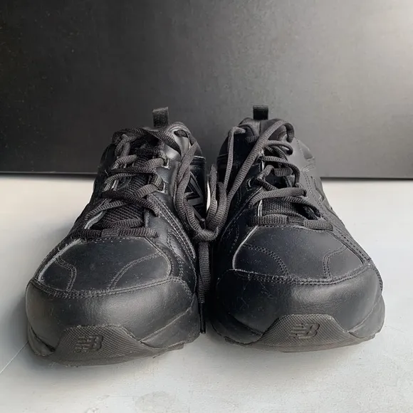375 New‎ Balance Slip Resistant Black Leather Shoes Men’s Size 10.5