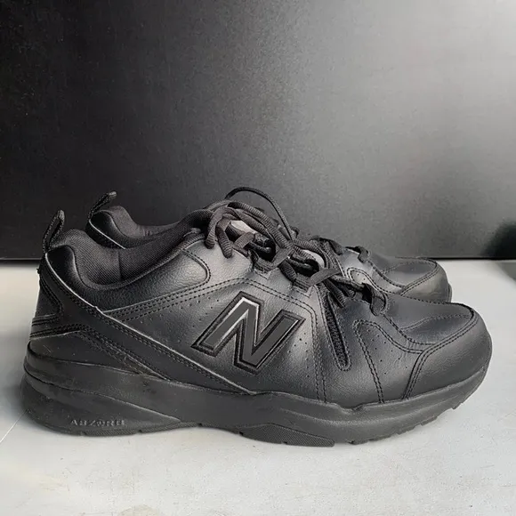 375 New‎ Balance Slip Resistant Black Leather Shoes Men’s Size 10.5