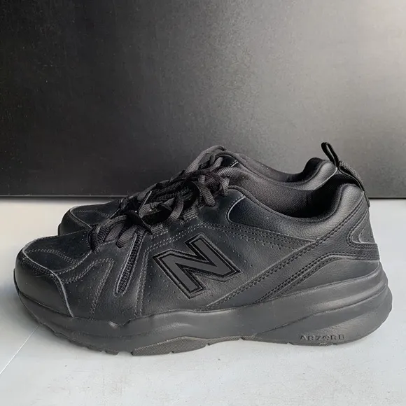 375 New‎ Balance Slip Resistant Black Leather Shoes Men’s Size 10.5