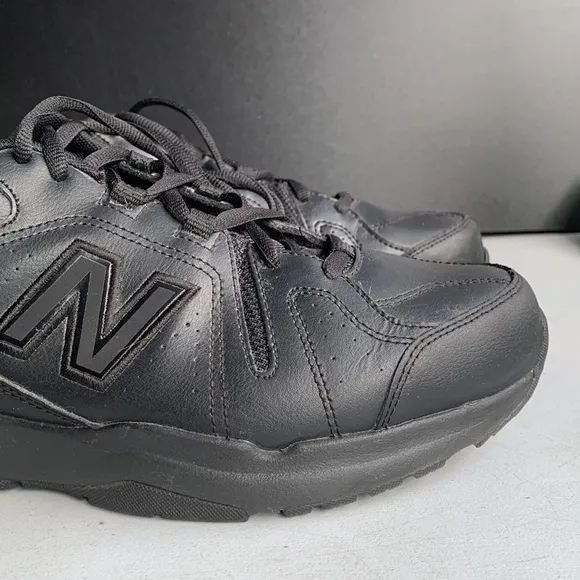375 New‎ Balance Slip Resistant Black Leather Shoes Men’s Size 10.5