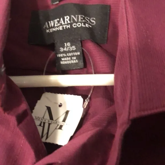 ‼️#388 ⚫️NWT Kenneth Cole Awearness Dress Shirt