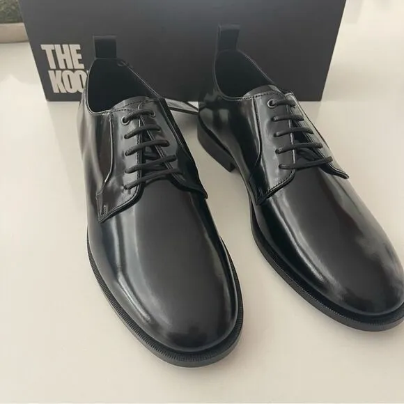 $425 The Kooples Men’s patent leather shoes NIB Size 43