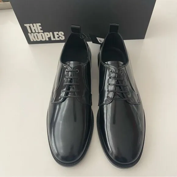 $425 The Kooples Men’s patent leather shoes NIB Size 43