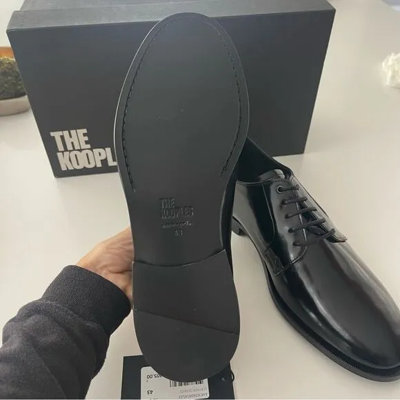 $425 The Kooples Men’s patent leather shoes NIB Size 43