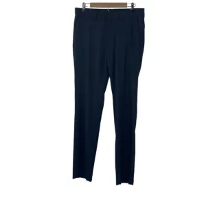 81. Kenneth Cole Reaction Men's Navy Slim Fit Windowpane Dress Pants 34 x 34