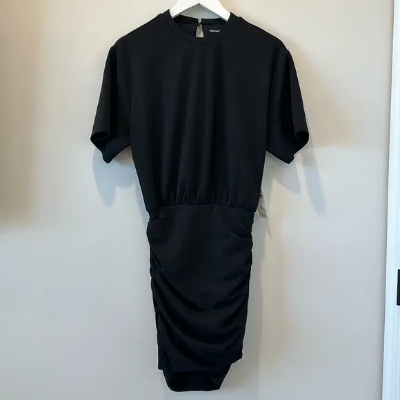 Abercrombie &amp; Fitch Ruched Knit Mini Dress Crew Short Sleeve Tee Bodycon Small