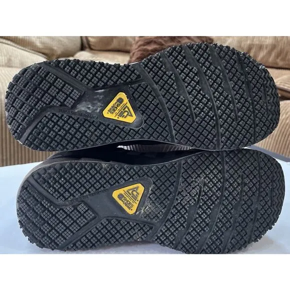 Ace‎ 73000 Men's Black Gray Phantom Aluminum Toe Slip Resistant Shoes Size 9.5