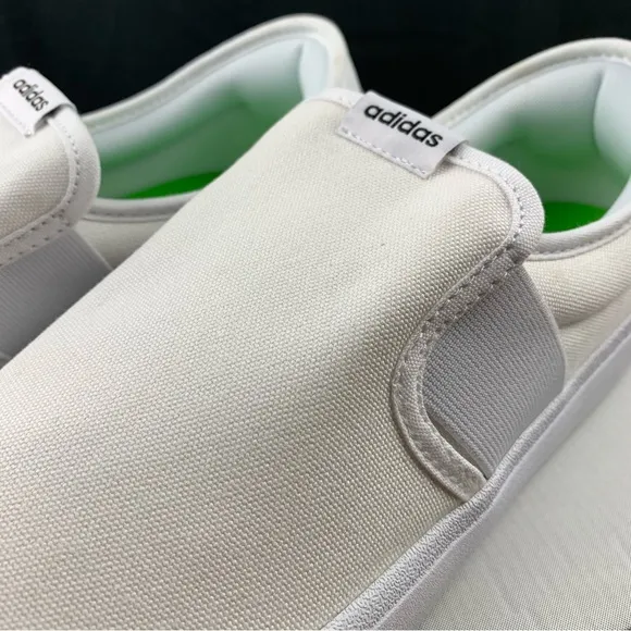 Adidas All White Vulc Raid3r Slip Ons Men's Various Sizes