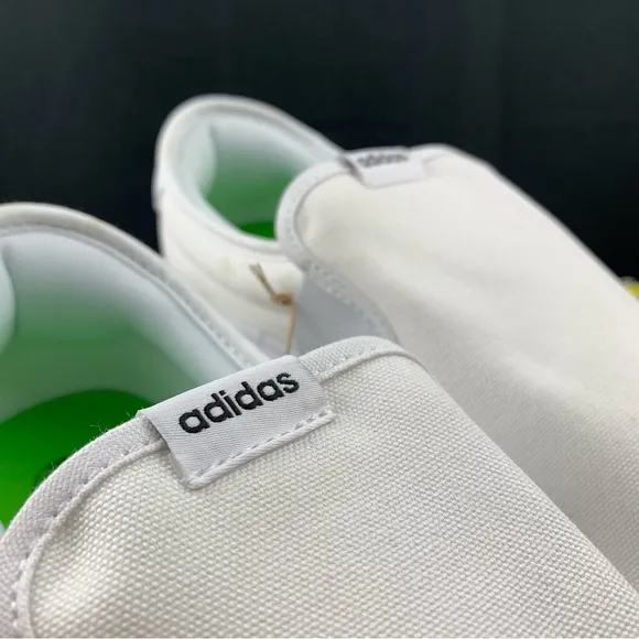 Adidas All White Vulc Raid3r Slip Ons Men's Various Sizes