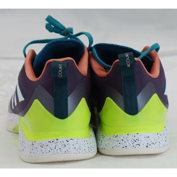 Adidas Avacourt Men Shoes Size 11.5, Color: Shadow/Violet/Lemon