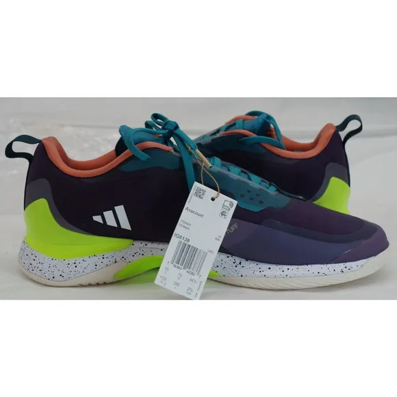 Adidas Avacourt Men Shoes Size 11.5, Color: Shadow/Violet/Lemon