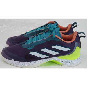 Adidas Avacourt Men Shoes Size 11.5, Color: Shadow/Violet/Lemon
