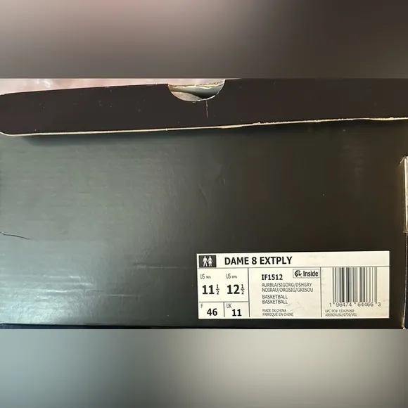 Adidas Basketball Dame 8 EXTPLY Black