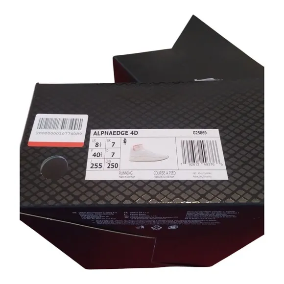 Adidas by‎ Stella McCartney Alphaedge 4D Printed Running Sneakers White Shoes