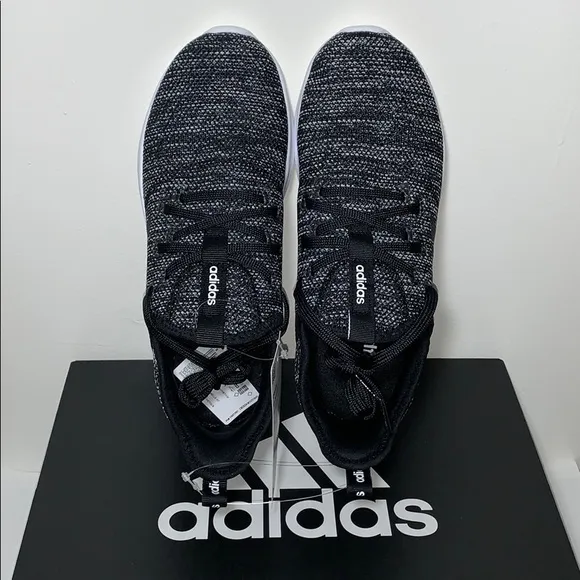 ADIDAS CloudFoam Pure Running Sneakers, Black NIB