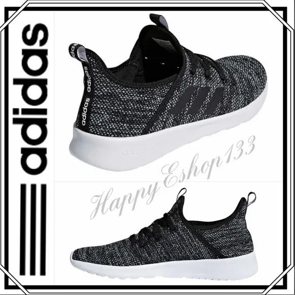 ADIDAS CloudFoam Pure Running Sneakers, Black NIB