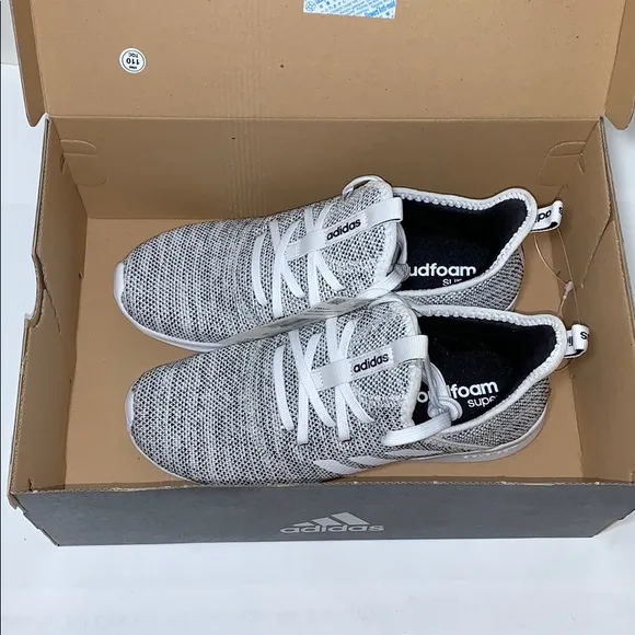 ADIDAS CloudFoam Pure Running Sneakers, Gray NIB