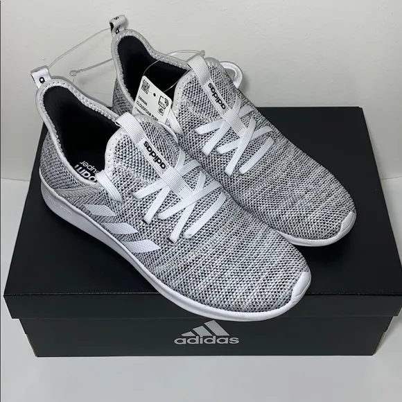 ADIDAS CloudFoam Pure Running Sneakers, Gray NIB